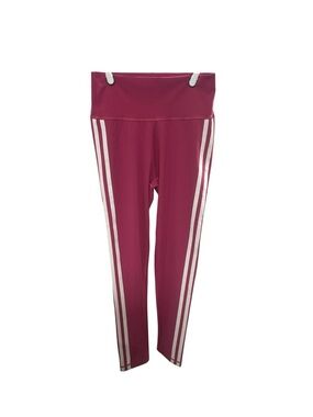 Adidas Pink/White Striped HR Legging